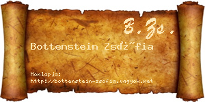 Bottenstein Zsófia névjegykártya